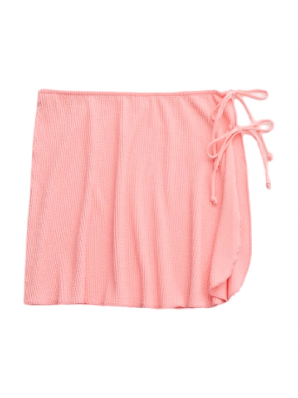 Aerie Crinkle Swim Sarong in shell pink color XS/S